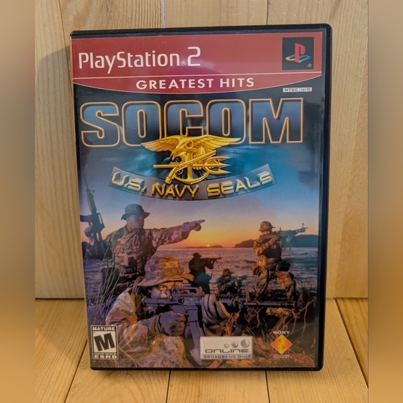 Sony 2 SOCOM U.S. Navy SEALs Greatest Hits Edition For PlayStation 2 Game Used - Picture 1 of 5